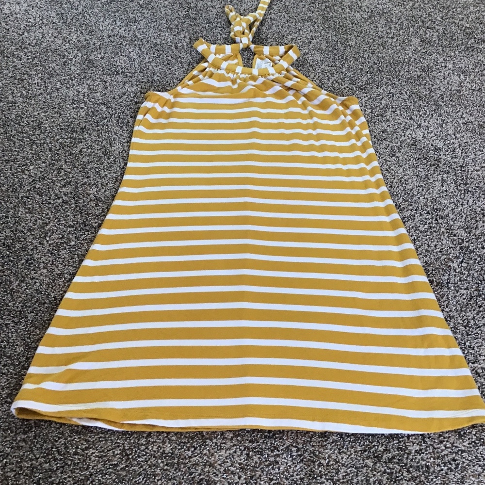 Market and Spruce Striped Halter Dress Sz M